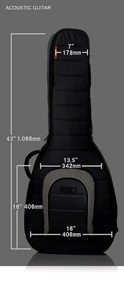MONOM80ACOUSTICGUITARCASEBlackAD-BLKモノアコースティックギタードレッドノートギグケースブラック