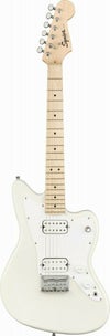 SquierbyFenderMiniJazzmasterHHMapleOlympicWhiteSETスクワイヤミニジャズマスターミニエレキギターホワイト