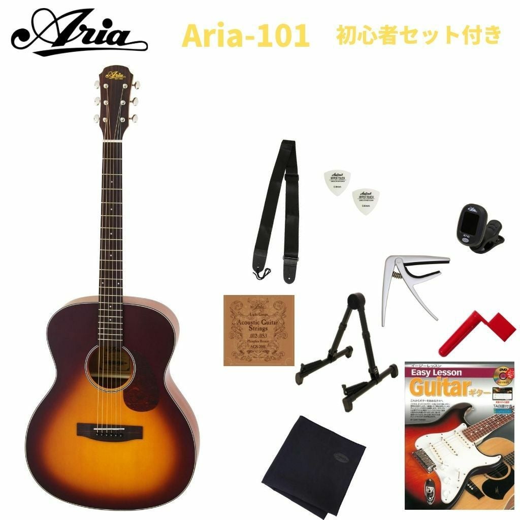 ARIA Aria-101 MTTSアリア 入門用アコースティックギター セット