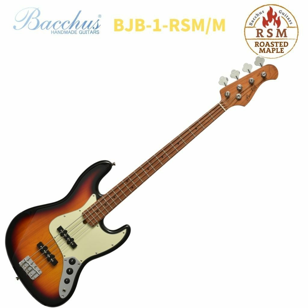Bacchus BJB-1-RSM/M 3TS 3Tone Sunburstバッカス エレキベース ロース