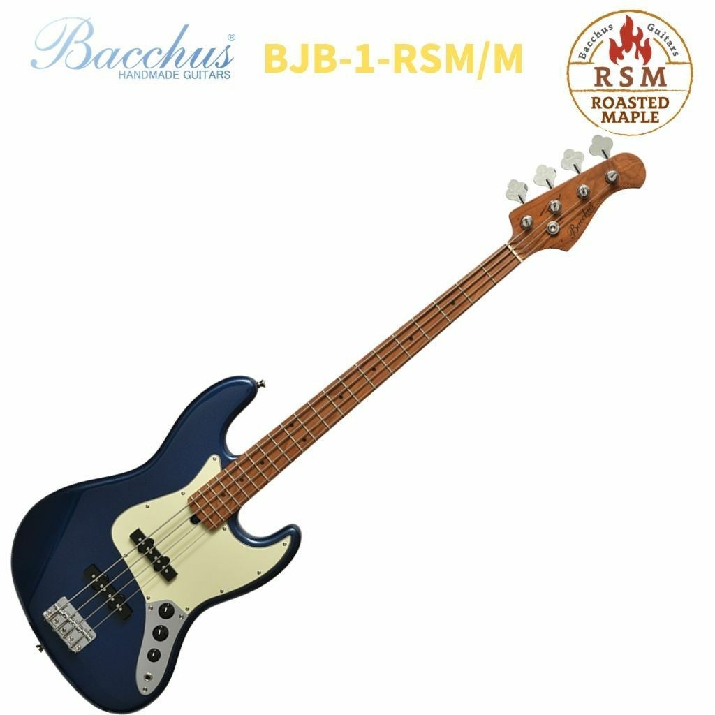 Bacchus BJB-1-RSM/M DLPB Dark Lake Placid Blueバッカス エレキ