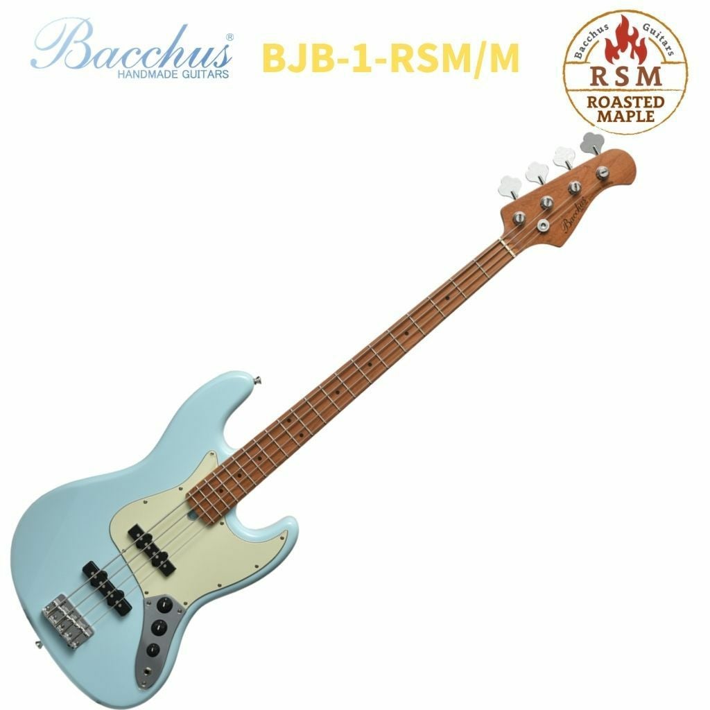 Bacchus BJM-1-RSM ソニックブルー Bacchus BJB-1-RSM/M PTL-SOB Pastel Sonic Blueバッカス エレキベース