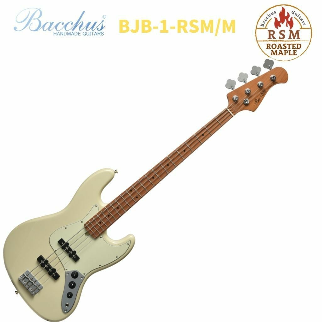 Bacchus BJB-1-RSM/M OWH Olympic Whiteバッカス エレキベース ロース