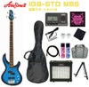 AriaproIIIGB-STDMBSMetallicBlueShadeSETアリアプロ2エレキベースメタリックブルーシェードセット