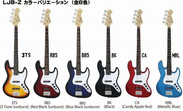 LegendLJB-ZRBSRedBlackSunburstSETレジェンドエレキベースジャズベースレッドブラックバーストセット