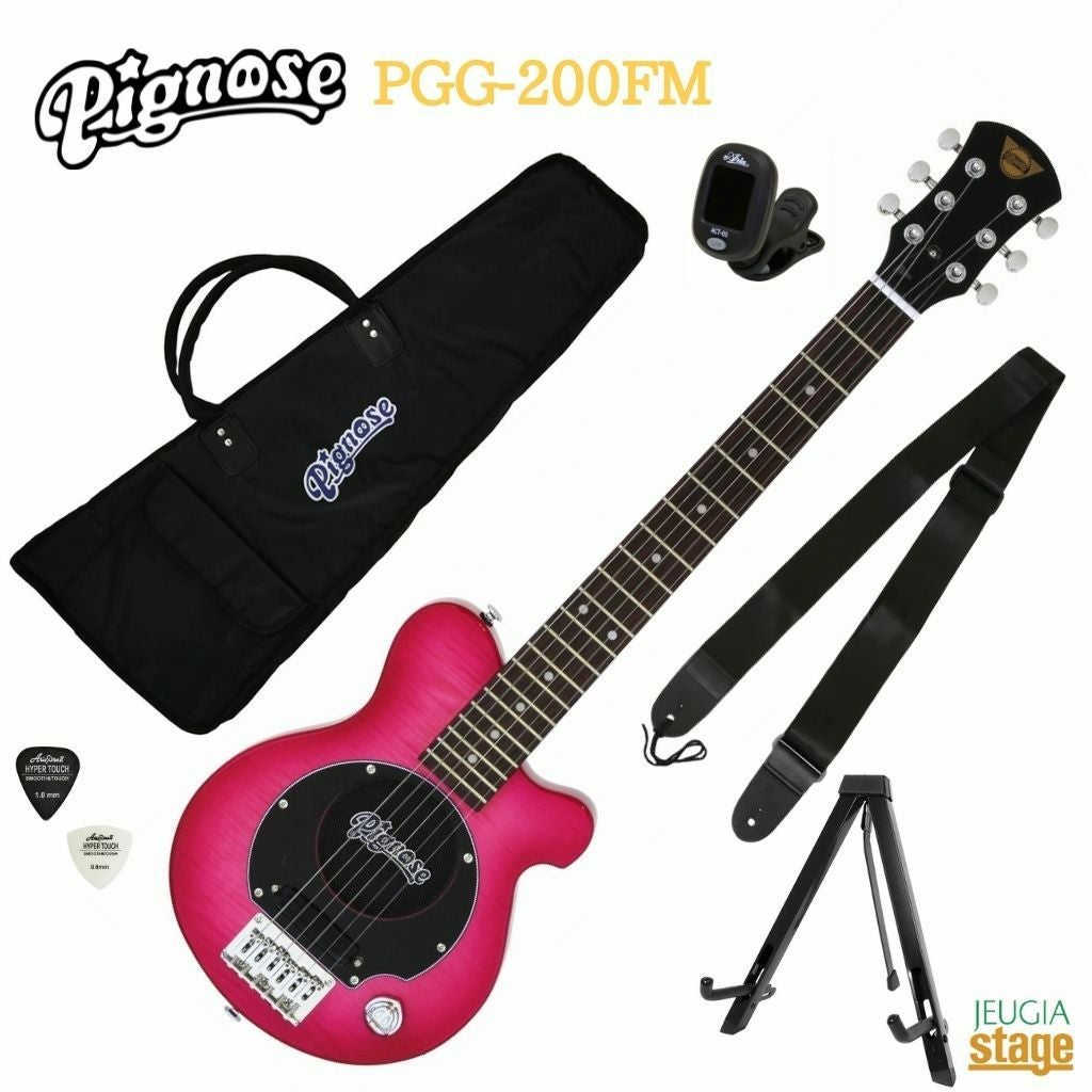 Pignose PGG-200FM SPK See-through Pinkピグノーズ エレキギター