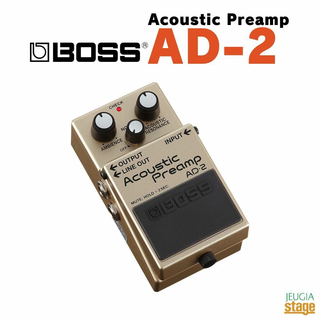 BOSS Acoustic Preamp AD-2ボス アコースティックプリアンプ エレアコ