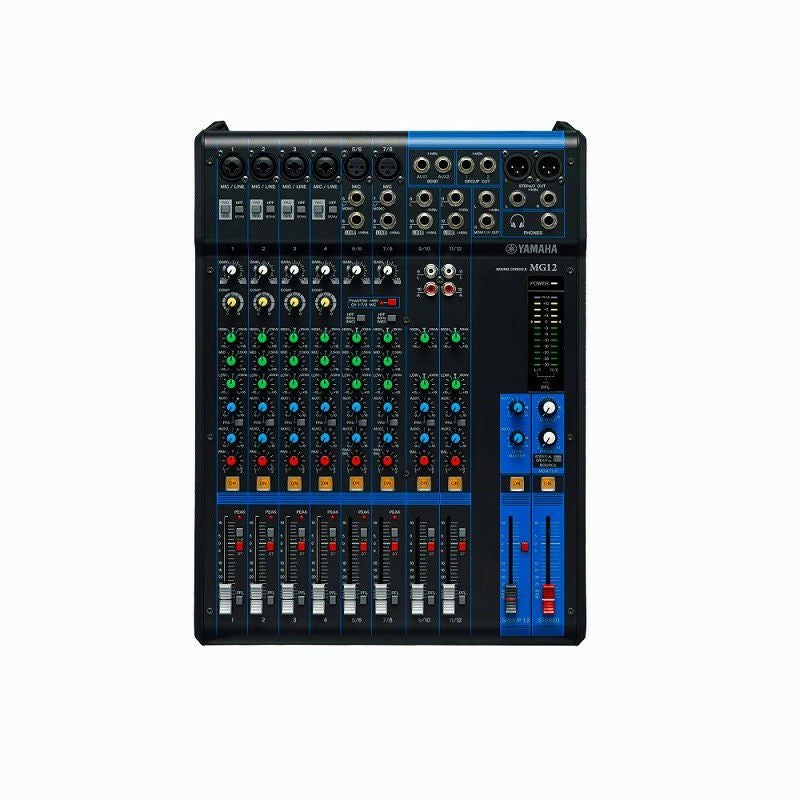 YAMAHA MG12 アナログミキサー 12チャンネル Yamaha MG12 12-Channel Mixer | Guitar Center