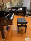 吉澤CS-6コンサートスツール【本革張り】ヨシザワピアノ高低自在椅子コンサート用黒