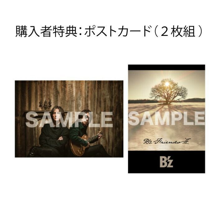 購入者特典：ポストカード［2枚組］付き！B'z『FRIENDSⅢ』通常盤（CDONLY）[三条本店]