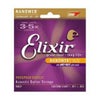 Elixir＜エリクサー＞アコースティックギター弦NANOWEBPhosphorBronzeCUSTOMLIGHT＃160275セット