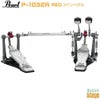 PearlP-1032RRedEliminatorSoloRedDoublePedalDoubleChainDriveパールドラムペダルエリミネーターソロレッドダブルペダル【ダブルチェーンドライブ】【ツインペダル】ハードウェアフットペダル