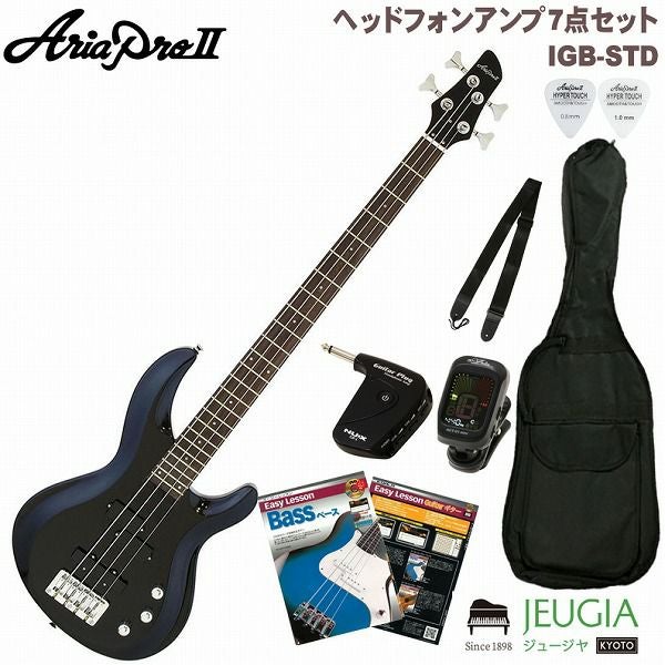 ジモティ来店特価!!　ベース　アリアプロ2　ブルー×ブラック　　J-11252 AriaProII IGB-STD MBS Metallic Blue Shade SET アリアプロ2 アリア