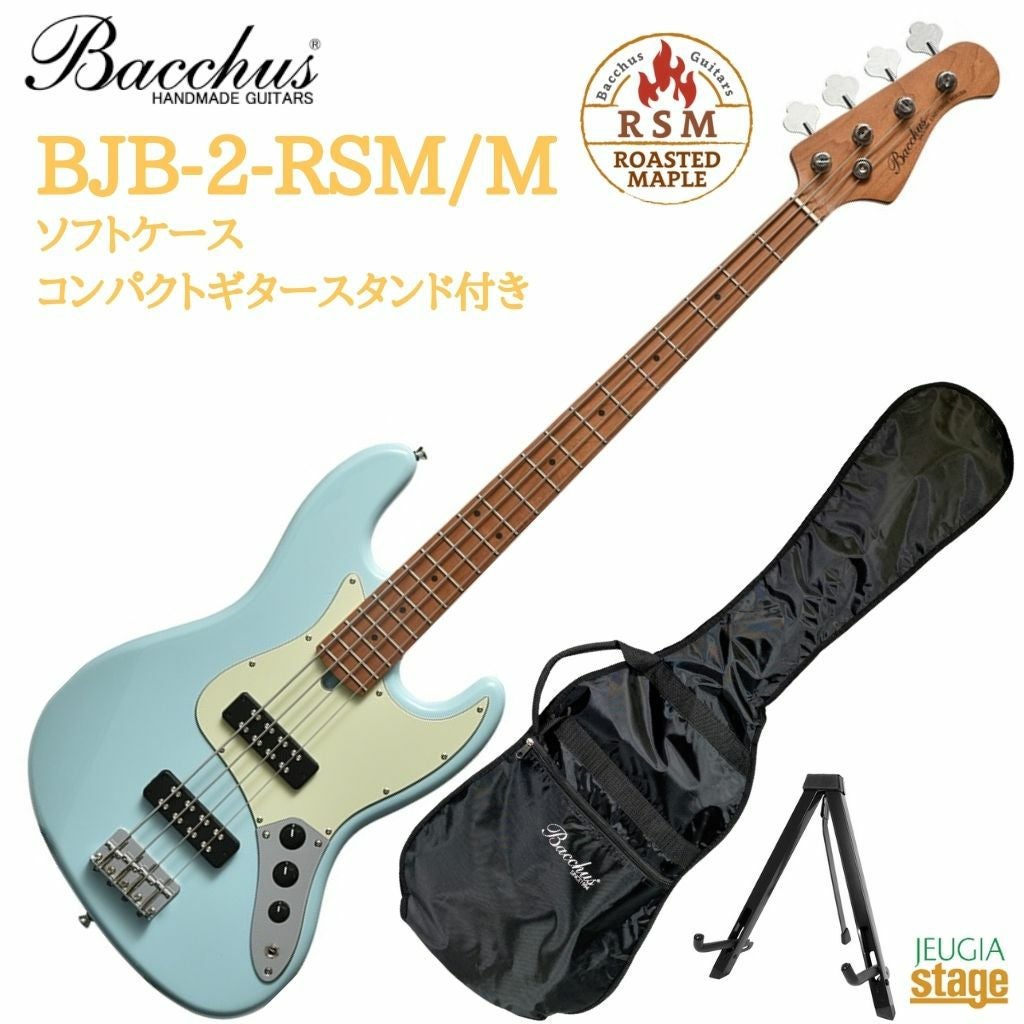 Bacchus BJB-1-RSM/M PTL-SOB Pastel Sonic Blueバッカス エレキベース