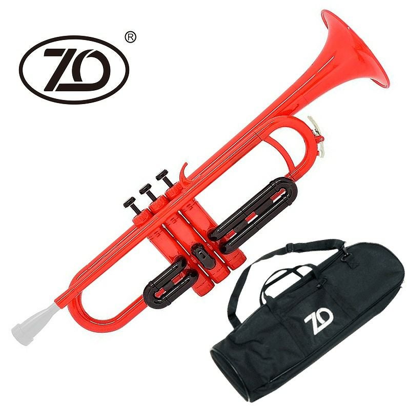 ZO TP-04BK プラスチックトランペット パープル / ブラックトリム
