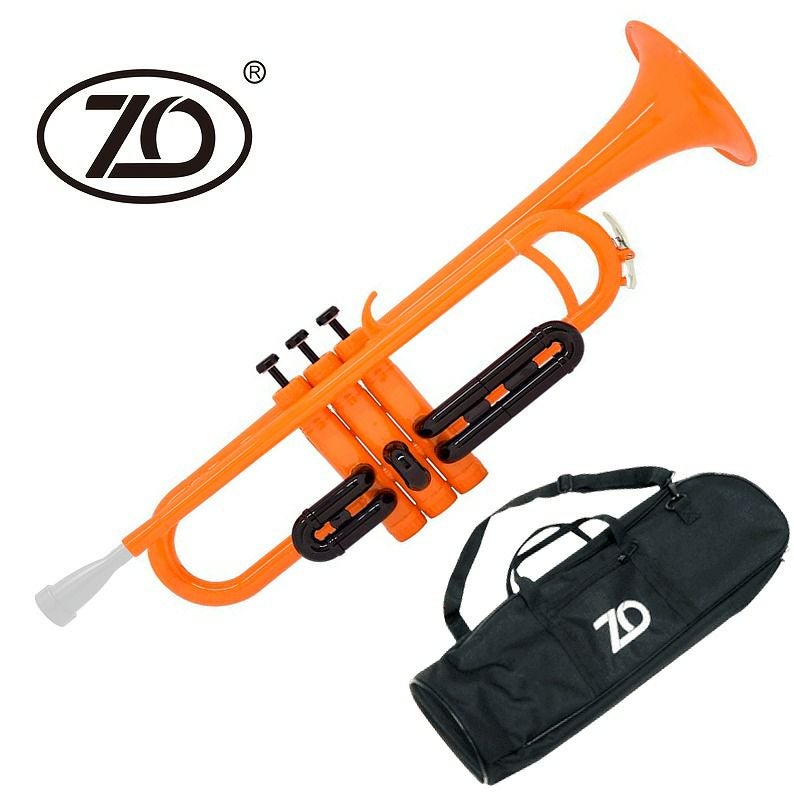 ZO TP-04BK プラスチックトランペット パープル / ブラックトリム