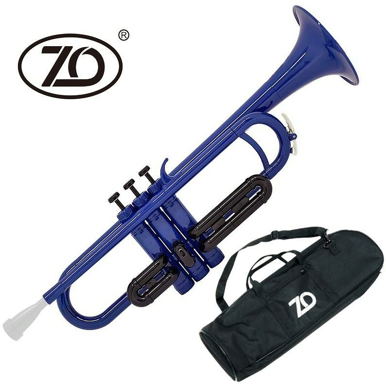 ZO TP-04BK プラスチックトランペット パープル / ブラックトリム