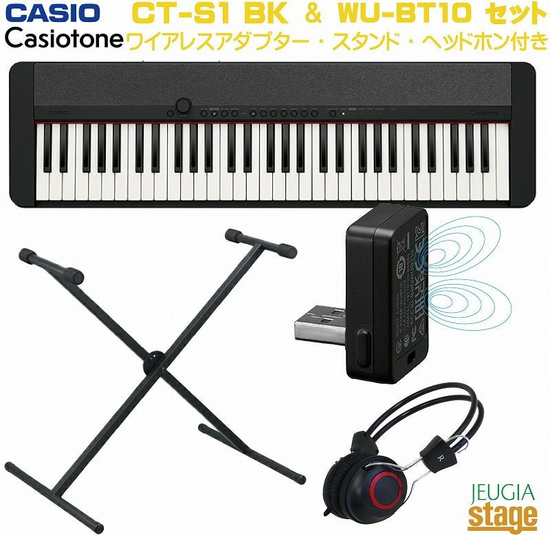 CASIO CT-S400 BK BLACK Casiotone 【ワイヤレスMIDI&AUDIOアダプター