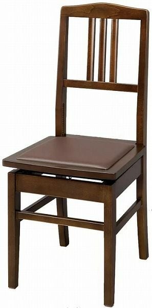 【中古良品】ピアノ背付き椅子木目・座面張り替え済み（送料込） 楽天市場】【吉澤・日本製】 おすすめ！ 背付ピアノ椅子 5K （No.5
