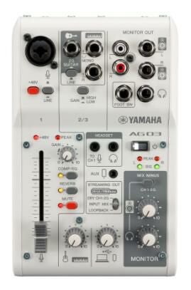 YAMAHA AG03MK2 Wヤマハ ウェブキャスティングミキサーオーディオ