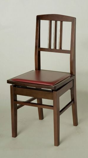 ITOMASA 背付きピアノ椅子(トムソン椅子） NO.5B黒（レザー黒） | JEUGIA