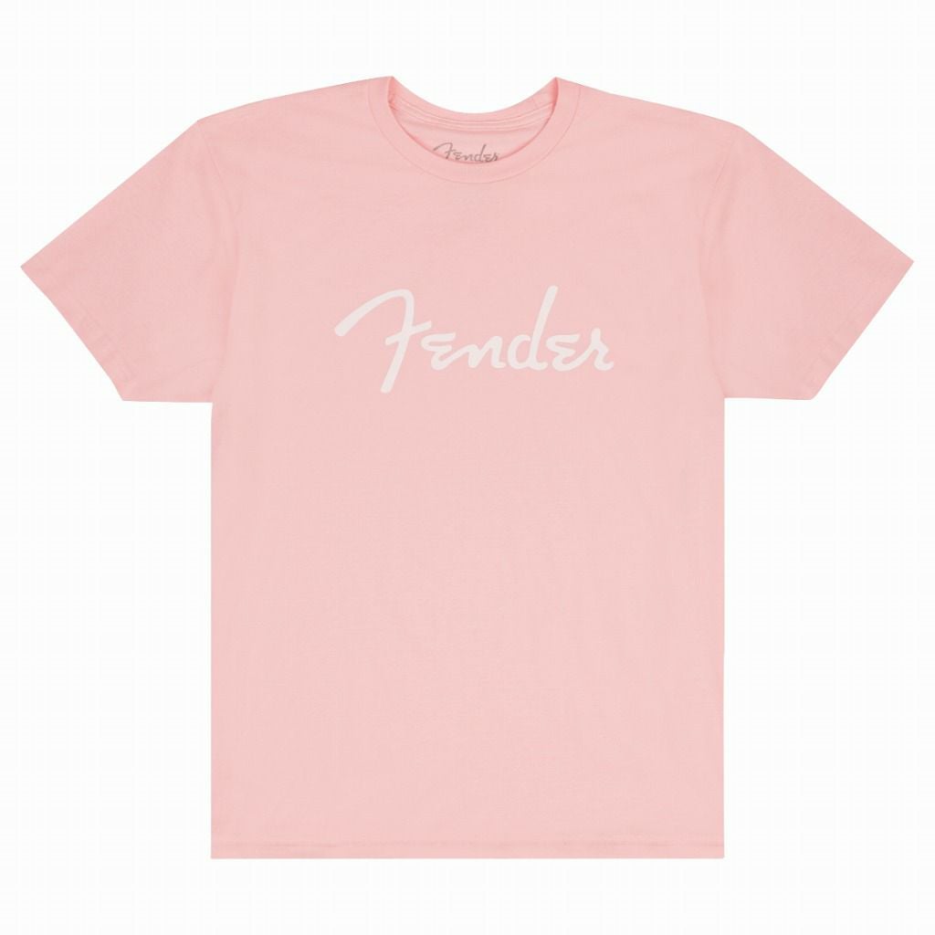 FENDERSPAGHETTILOGOT-SHIRT,SHELLPINKS-SIZE