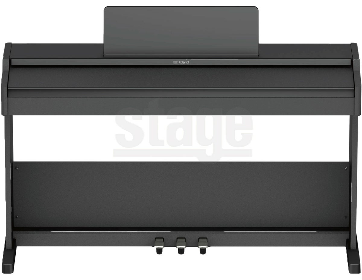 【全国配送設置無料】ROLAND RP107 BK Digital Piano【専用固定椅子・防音ピアノマット・ヘッドホン(黒)・お手入れセット付き】<br>ローランド デジタルピアノ 88鍵盤 ブラック <br><br><br>電子ピアノ 人気 定番 軽量 お手頃 おすすめ 黒