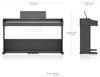 【全国配送設置無料】ROLAND RP107 BK Digital Piano【専用固定椅子・防音ピアノマット・ヘッドホン(黒)・お手入れセット付き】<br>ローランド デジタルピアノ 88鍵盤 ブラック <br><br><br>電子ピアノ 人気 定番 軽量 お手頃 おすすめ 黒