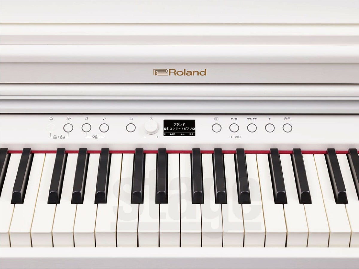 ROLAND RP701-WH Digital Piano【高低自在椅子・防音ピアノマット・ヘッドホン・お手入れセット付き】<br> ローランド ホワイト 88鍵盤