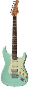 Bacchus BST-2-RSM/R SFG Surf Green<BR>バッカス エレキギター ローステッドメイプル ローズウッド サーフグリーン