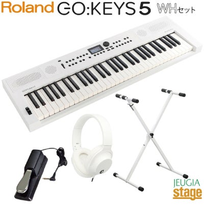 この商品はお取り寄せ品になります】Roland GO:KEYS 5 WH(ホワイト)＋ 
