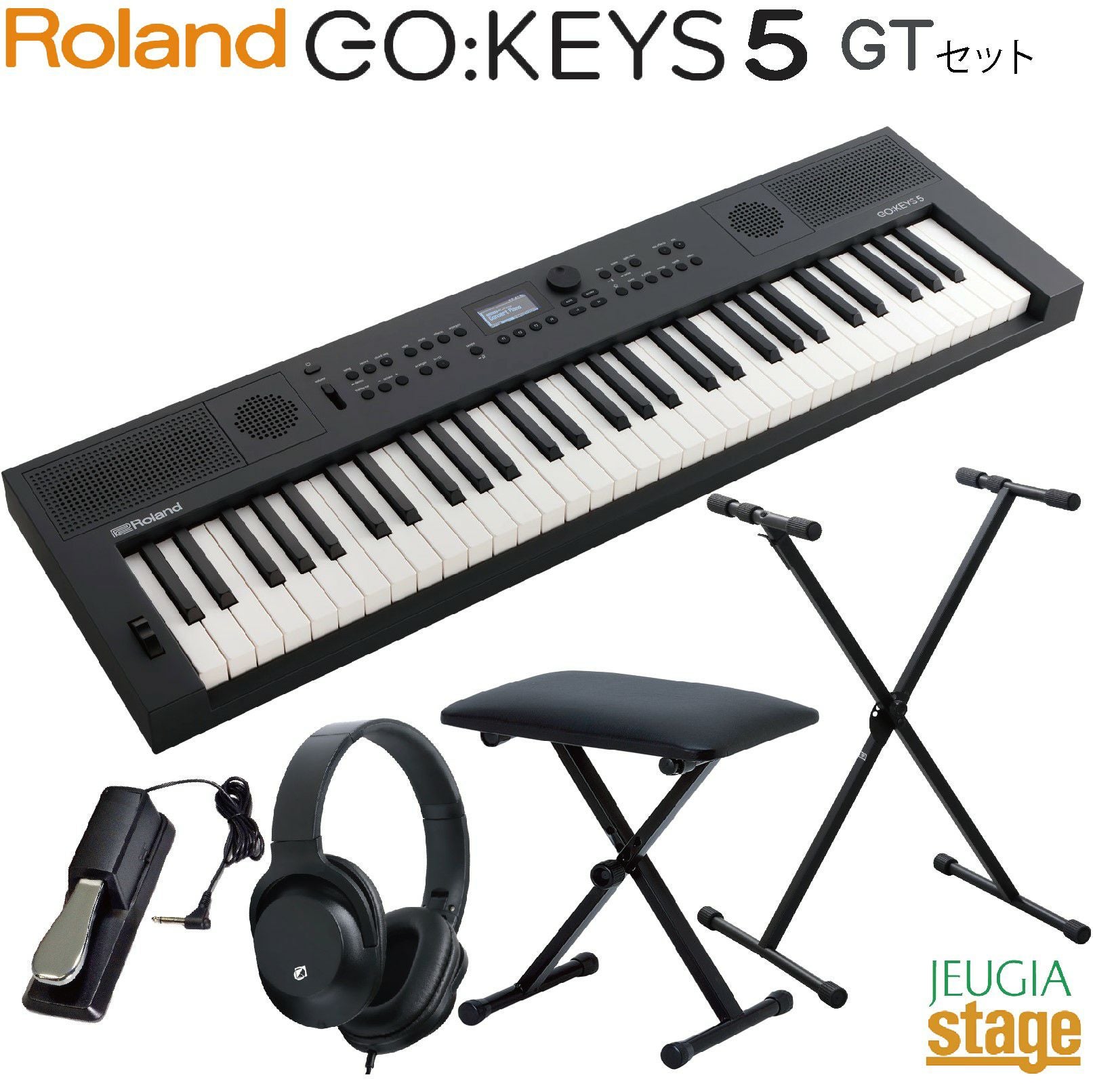この商品はお取り寄せ品になります】Roland GO:KEYS 5 GT(グラファイト