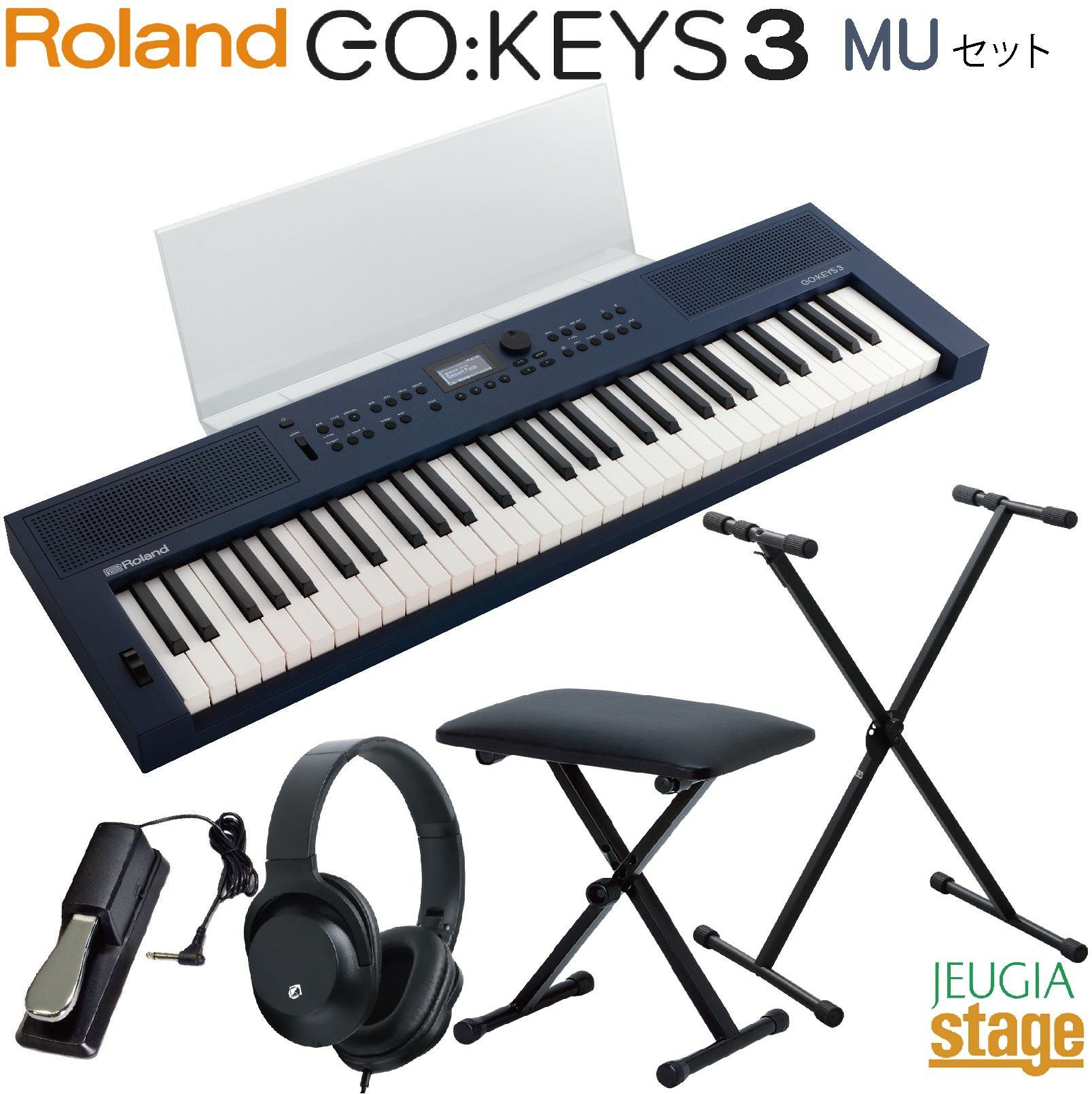 この商品はお取り寄せ品になります】Roland GO:KEYS 3 MU(ミッドナイト