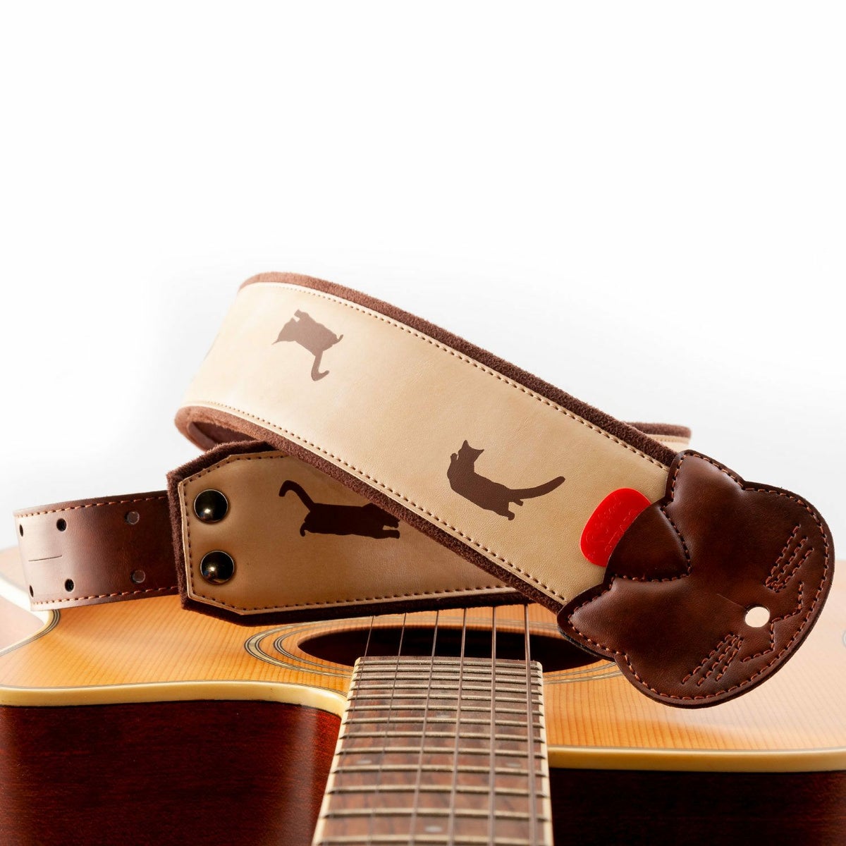 RightOn!STRAPSYOJINEKOCAFELATTEBROWNライトオンストラップカフェラテブラウンネコ