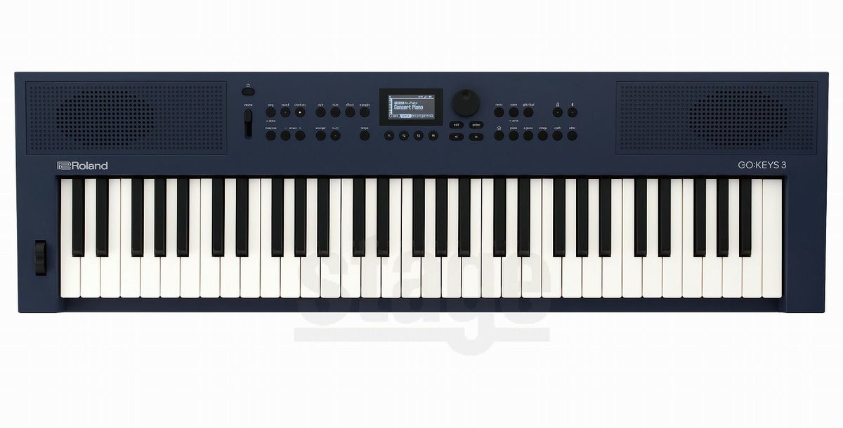 Roland GO:KEYS 3 MU(ミッドナイトブルー) ＋ 専用譜面台MRGKS3/5 付セットMusic Creation Keyboard ローランド デジタル キーボード 61鍵盤