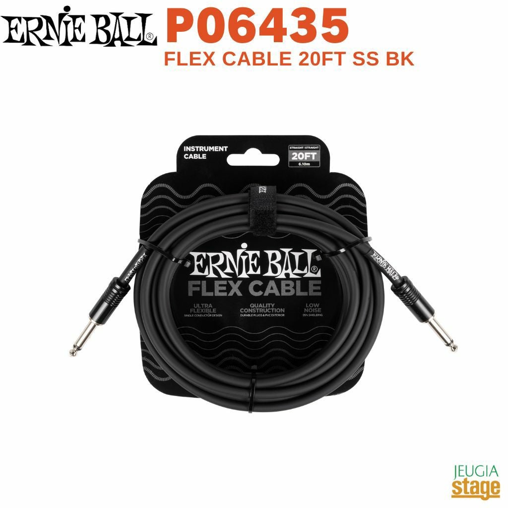 この商品はお取り寄せ品になります】ERNIEBALL P06434 FLEX CABLE 10FT