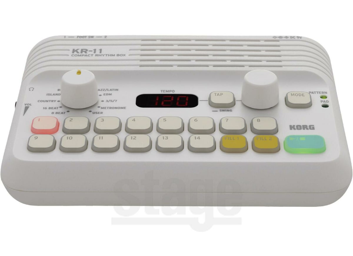 KORGKR-11CompactRhythmBoxコルグコンパクトリズムボックス【Stage-RakutenDrumAccessory】リズムマシーンドラムマシーンメトロノーム