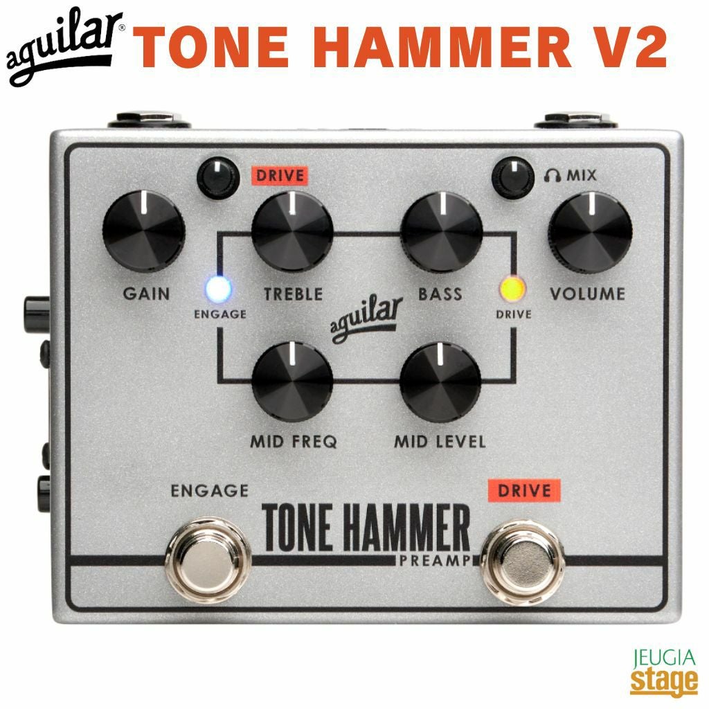 Aguilar tone hammer プリアンプ DI この商品はお取り寄せ品になります】Aguilar TONE HAMMER PREAMP V2