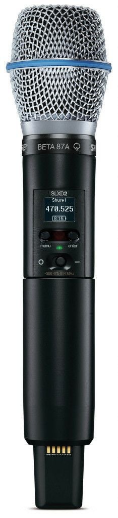 SHURESLXD2/B87A=-JBBeta®87Aマイクヘッド付きハンドヘルド型送信機