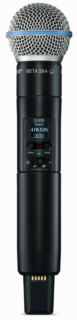 SHURESLXD2/B58=-JBBeta®58Aマイクヘッド付きハンドヘルド型送信機