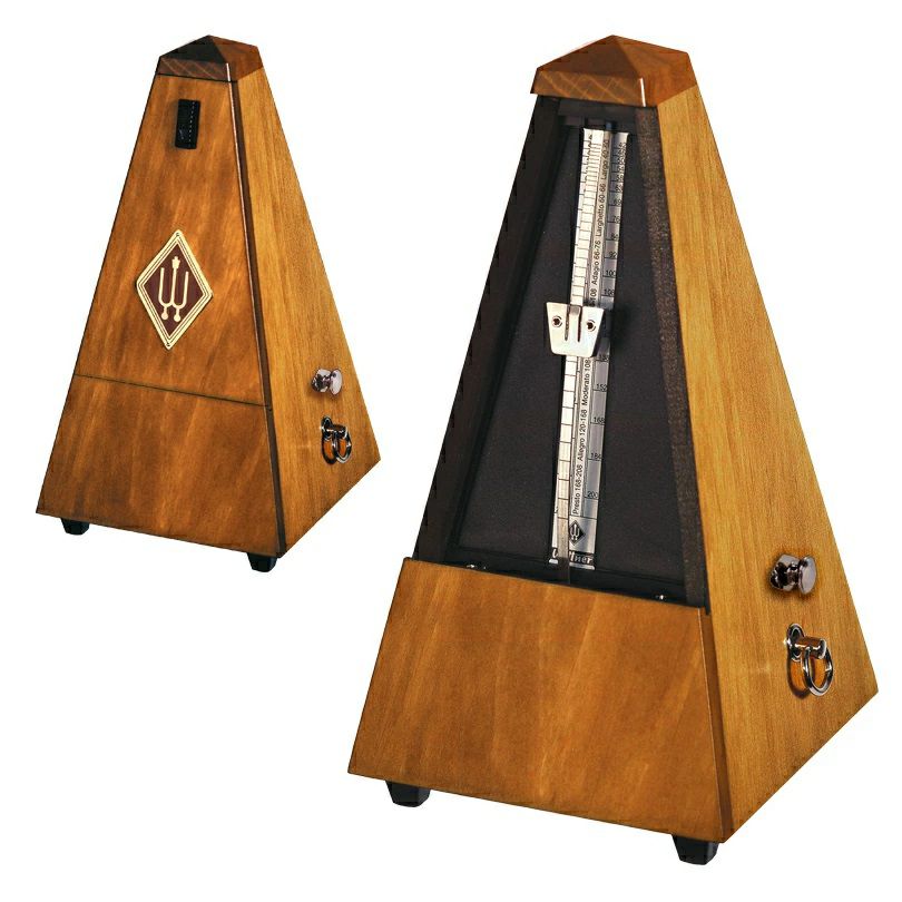 WITTNERウォルナット調光沢仕上げ813Mベル付きウィットナーSystemMälzelシステムメルツェルメトロノームWalnut-coloured