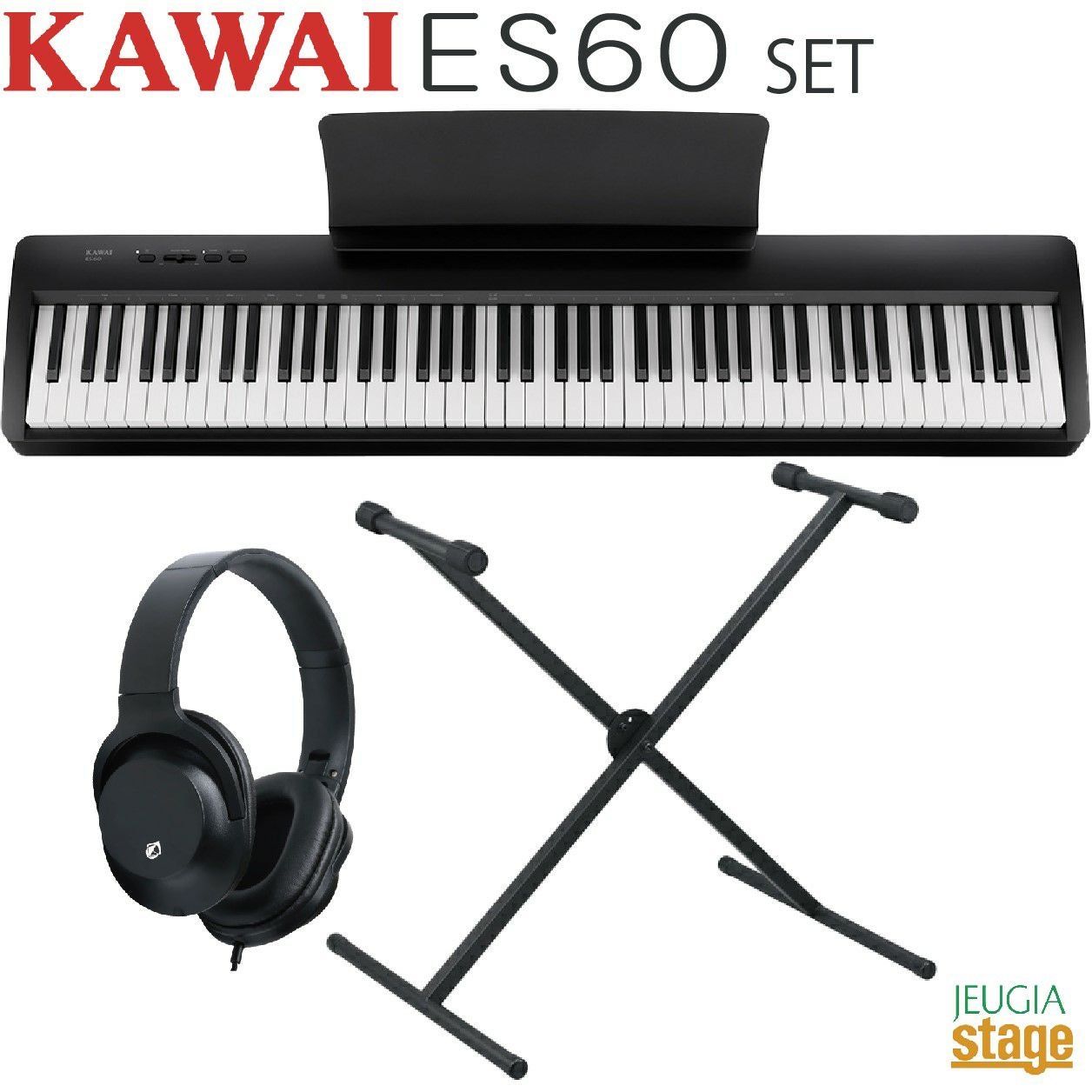 電子ピアノ デジタルピアノ 88鍵 KAWAI カワイ ES110 黒 電子ピアノ ES110B ブラック [88鍵盤] 【ステージタイプ】 河合楽器
