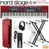 Nord Stage 4 88【専用ケース・スタンド・ヘッドホン・ペダル付セット】ノード ステージ4 88鍵盤 / フルウェイテッド・トリプルセンサー鍵盤 / アフタータッチ対応 キーボード【Stage Synthesizer・Piano】ステージピアノ オルガン シンセサイザー