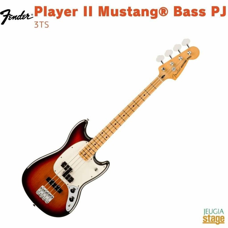 【限定生産】FenderPlayerIIMustang®BassPJ,MapleFingerboard,3-ColorSunburst【LimitedStock】
