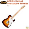 SquireAffinitySeries®Telecaster®Thinline,MapleFingerboard,WhitePickguard,3-ColorSunburst