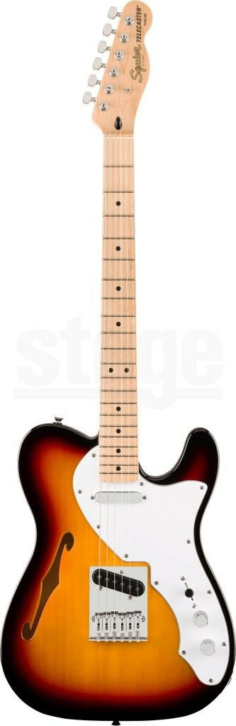 SquireAffinitySeries®Telecaster®Thinline,MapleFingerboard,WhitePickguard,3-ColorSunburst