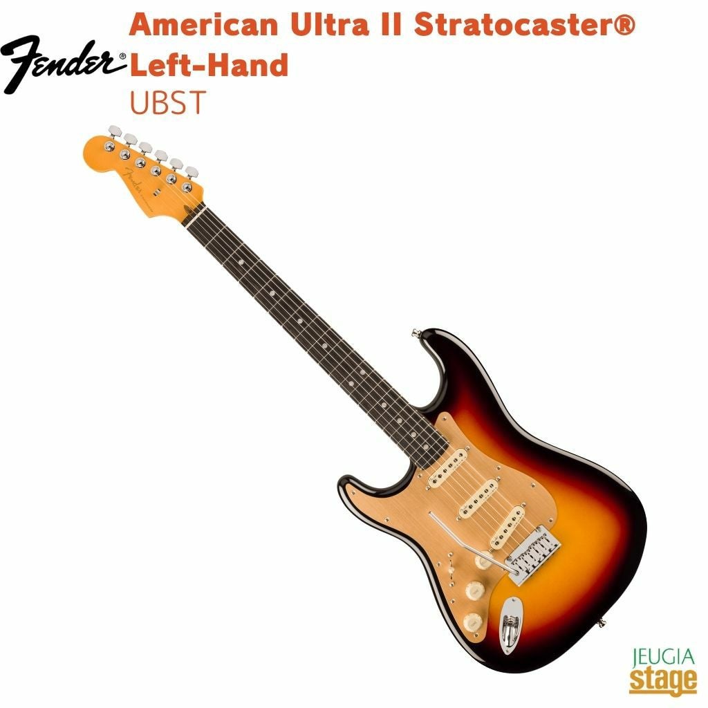 【限定生産】FenderAmericanUltraIIStratocaster®Left-Hand,EbonyFingerboard,Ultraburst【LimitedStock】