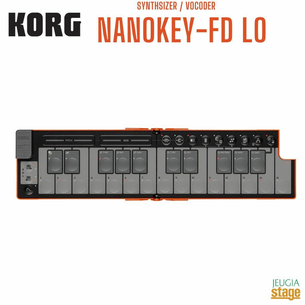 KORG nanoKEY Fold LONANOKEY-FD LO (Lava Orange)コルグ ナノキー 25