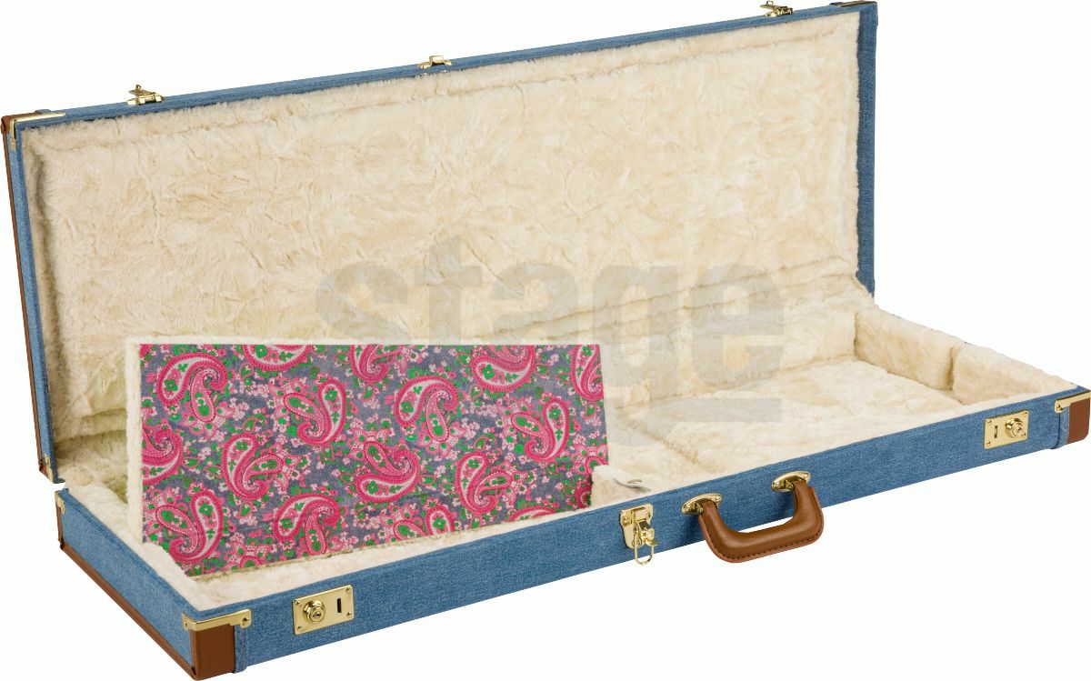 Fender® x Wrangler® Denim Case, Indigo Stratocaster®/Telecaster®【限定特価品】フェンダー ラングラー デニムケース インディゴ ストラトキャスター用 テレキャスター用【Stage-Rakuten Guitar Accessory】エレキギター用ハードケース 青 コラボ