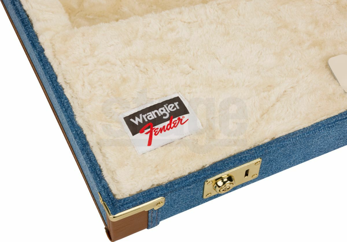 Fender® x Wrangler® Denim Case, Indigo Stratocaster®/Telecaster®【限定特価品】フェンダー ラングラー デニムケース インディゴ ストラトキャスター用 テレキャスター用【Stage-Rakuten Guitar Accessory】エレキギター用ハードケース 青 コラボ